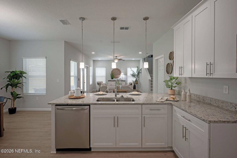 Furnished interior view inside a new home in , Jacksonville (Image 11).