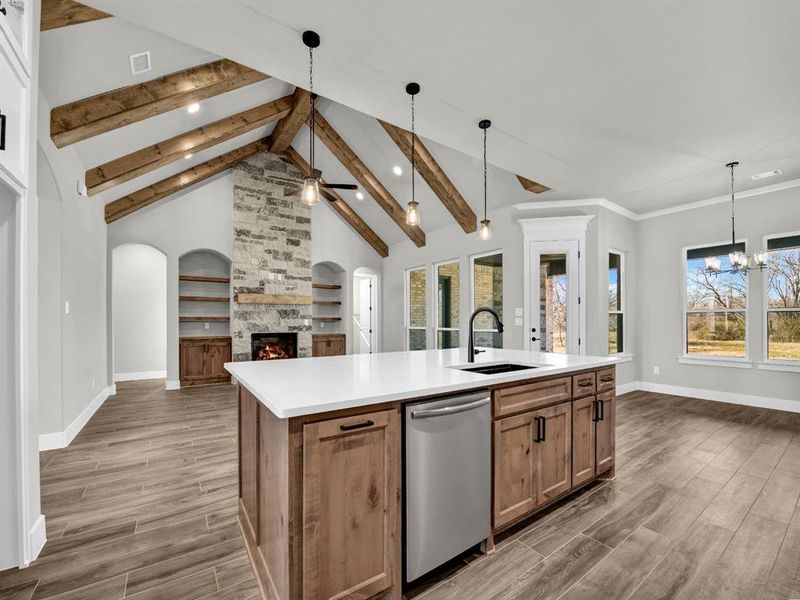 Furnished interior view inside a new home in , Weatherford (Image 13).