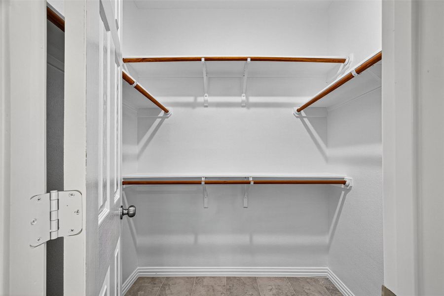 Primary closet Primary closet