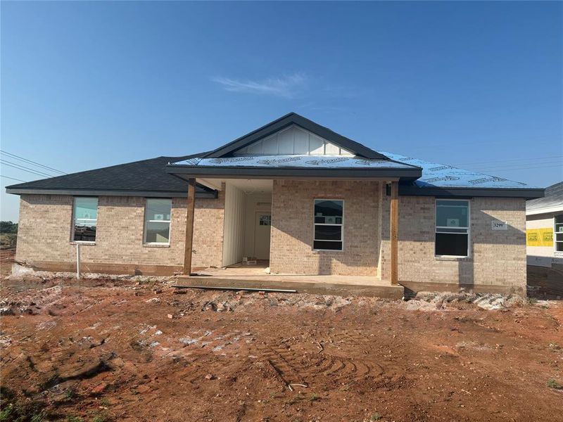 Front exterior of a new home in , Abilene, TX, highlighting curb appeal (Image 1). Front exterior of a new home in , Abilene, TX, highlighting curb appeal (Image 1).