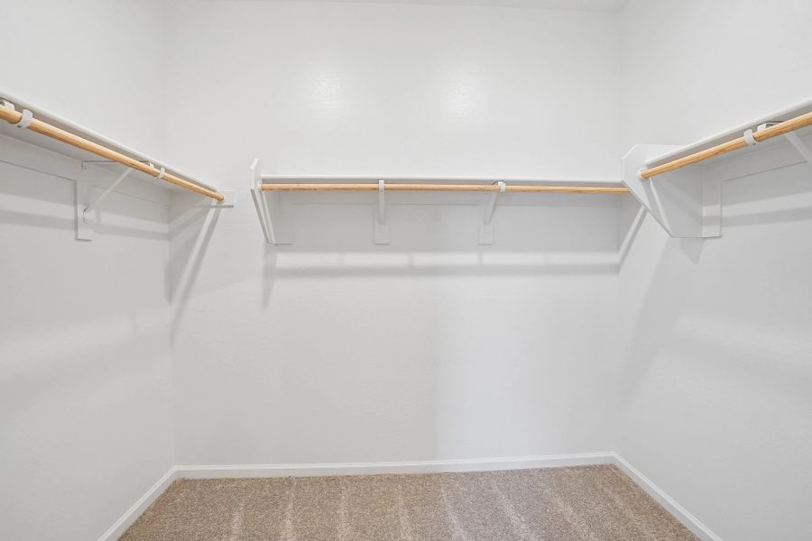 Primary walk in closet