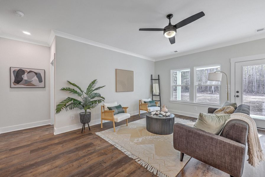 Furnished interior view inside a new home in , Summerville (Image 16).