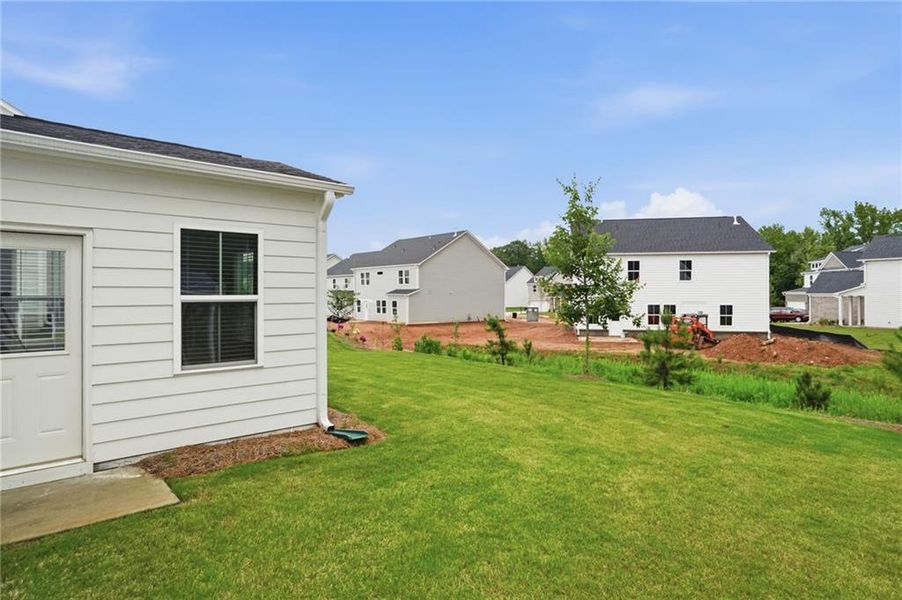 Exterior details and patio area of a home in Berkeley Mill, Cumming (Image 21).