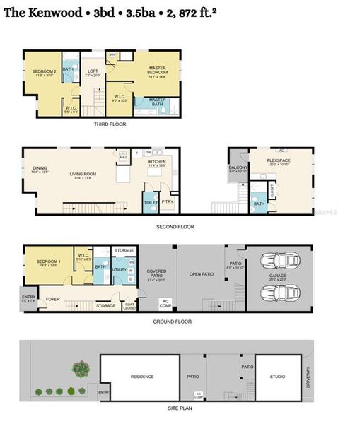2D floor plan layout of this home in , St. Petersburg, FL (Image 5). 2D floor plan layout of this home in , St. Petersburg, FL (Image 5).