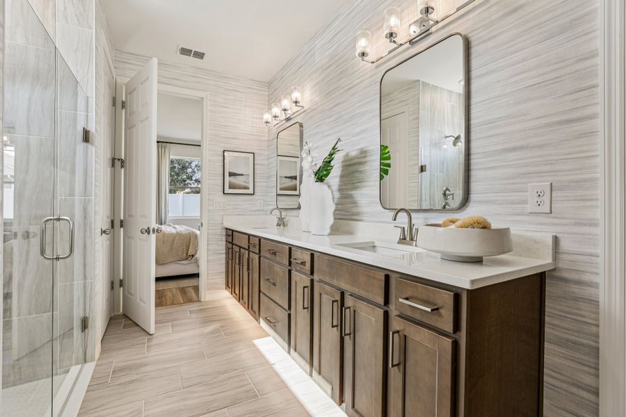 Representative furnished interior of a home built from the Briella by Risewell Homes in Country Club Estates, Palm Bay (Image 20).