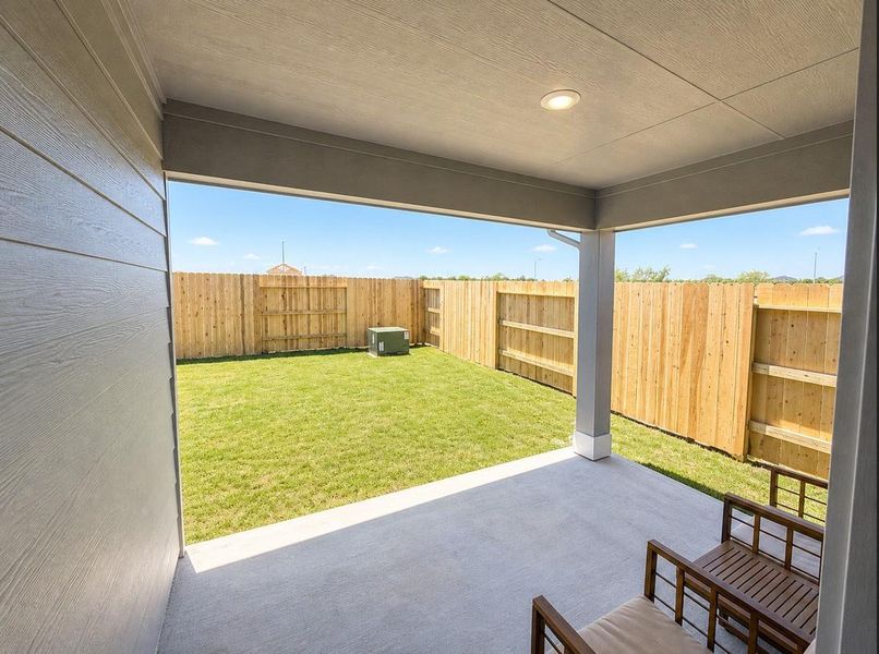 Exterior details and patio area of a home in , Houston (Image 3).