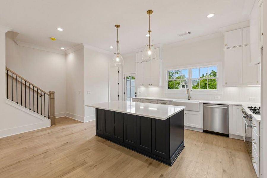 Furnished interior view inside a new home in Skyview On Broad, Sugar Hill (Image 12).