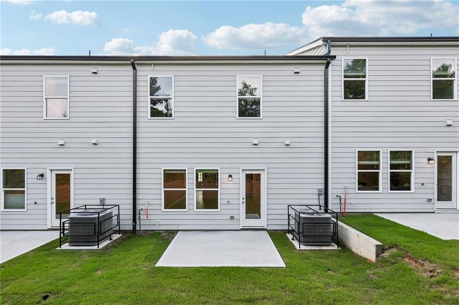 Exterior details and patio area of a home in Artisan Walk, Fairburn (Image 4).