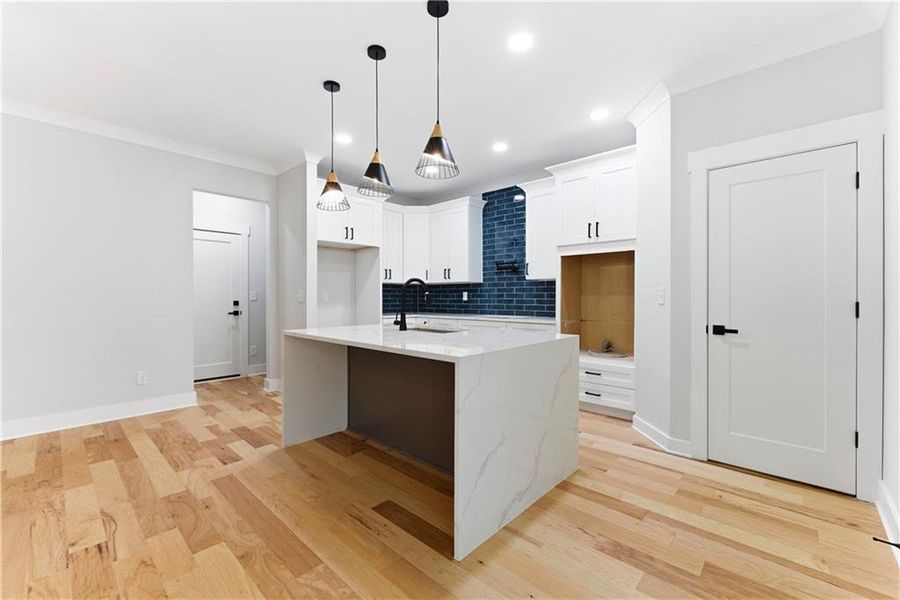 Furnished interior view inside a new home in , Hampton (Image 12).