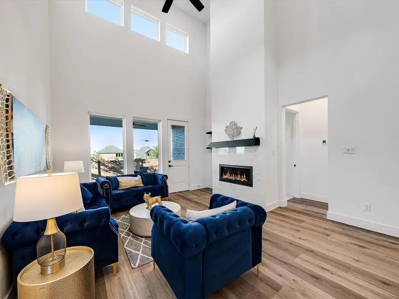 Furnished interior view inside a new home in Royal Court, Little Elm (Image 9).