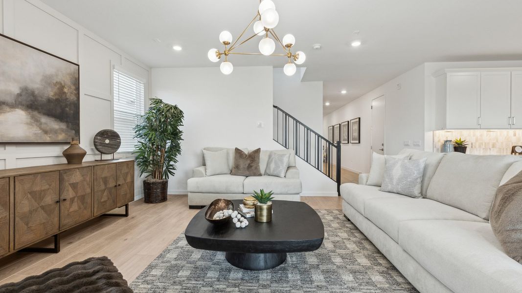 Representative furnished interior of a home built from the Miraval by D.R. Horton in The Ridge at Stone Butte, Phoenix (Image 17).