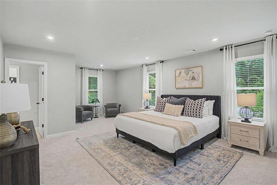 Furnished interior view inside a new home in The Reserve at Chapel Hill Phase II, Douglasville (Image 14). Furnished interior view inside a new home in The Reserve at Chapel Hill Phase II, Douglasville (Image 14).