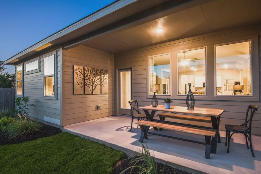 Representative exterior details of a home built from the Asher by Chesmar Homes in Stillwater Ranch, San Antonio (Image 3).