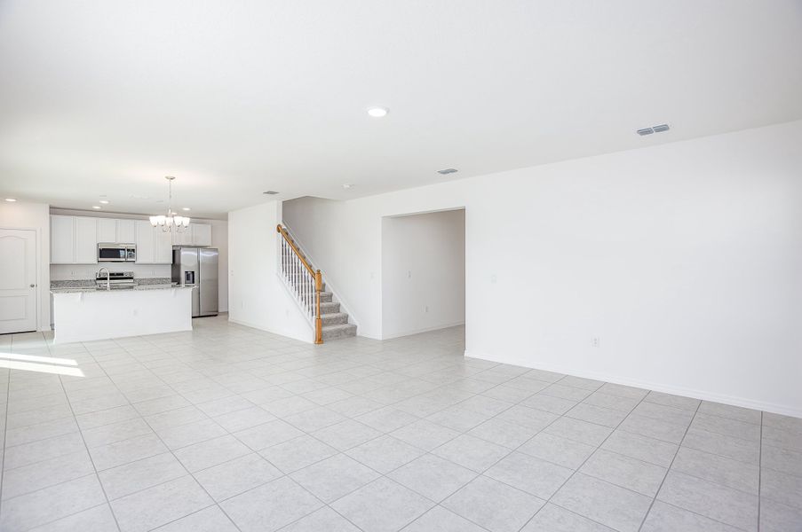 Representative unfurnished interior of a home built from the Melbourne by Maronda Homes in Coastal Communities, Edgewater (Image 5). Representative unfurnished interior of a home built from the Melbourne by Maronda Homes in Coastal Communities, Edgewater (Image 5).