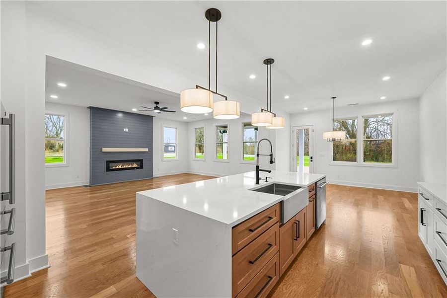Furnished interior view inside a new home in , Hoschton (Image 6).