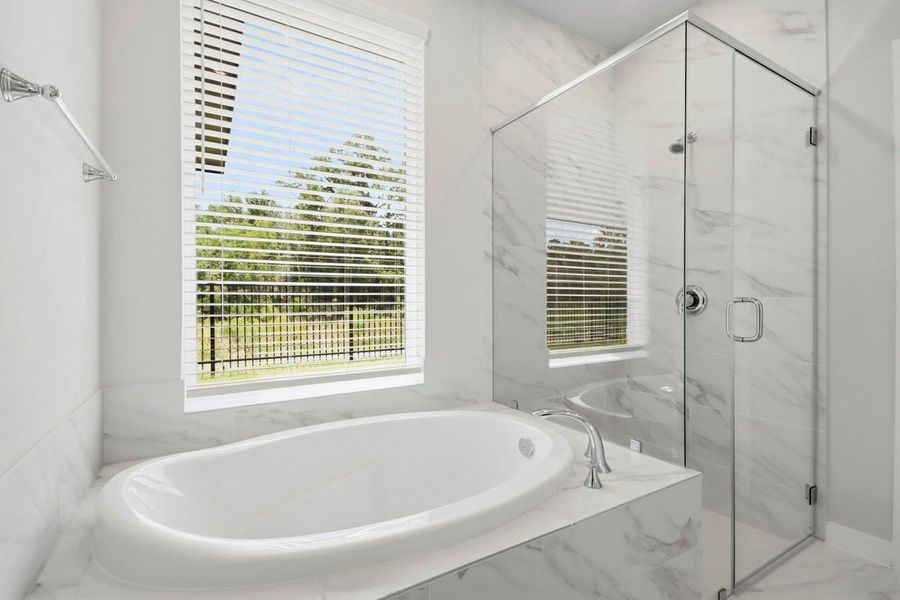 Soak in your garden tub after a long day and enjoy privacy with brand new blinds! Soak in your garden tub after a long day and enjoy privacy with brand new blinds!