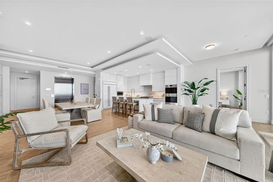 Furnished interior view inside a new home in , Longboat Key (Image 18).