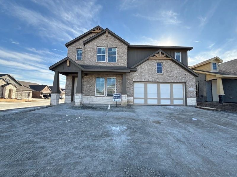 In-progress construction of a new home in Morningstar, Aledo, TX (Image 12).