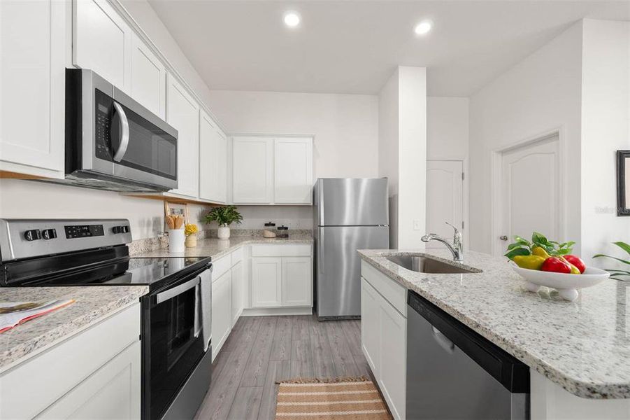 Furnished interior view inside a new home in Sol Vista, Dundee (Image 10). Furnished interior view inside a new home in Sol Vista, Dundee (Image 10).