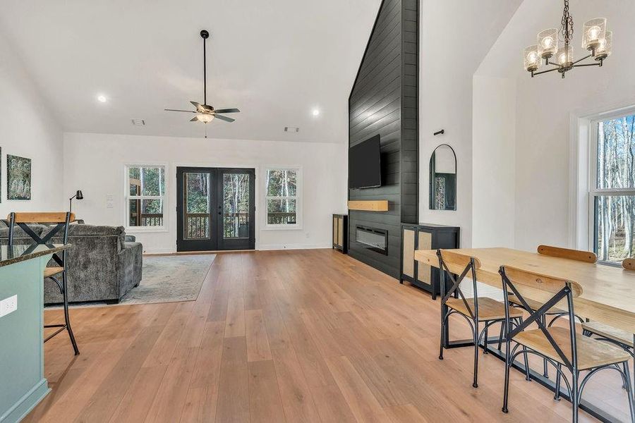 Furnished interior view inside a new home in , Talking Rock (Image 7).