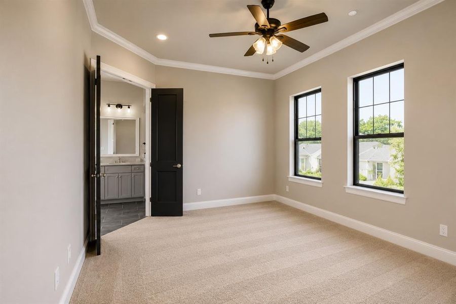Spacious, unfurnished interior of a new home in Parkland, Fort Worth (Image 17). Spacious, unfurnished interior of a new home in Parkland, Fort Worth (Image 17).