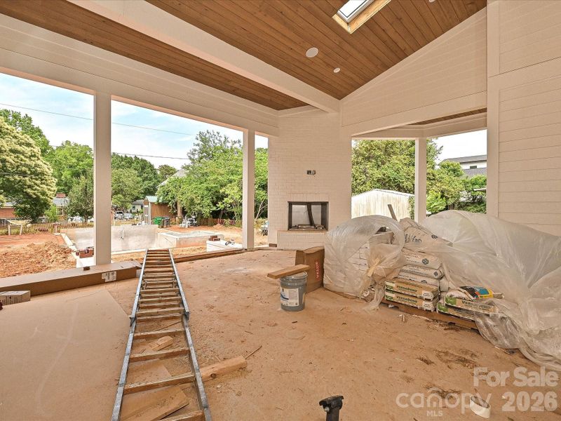 In-progress construction of a new home in , Charlotte, NC (Image 33).