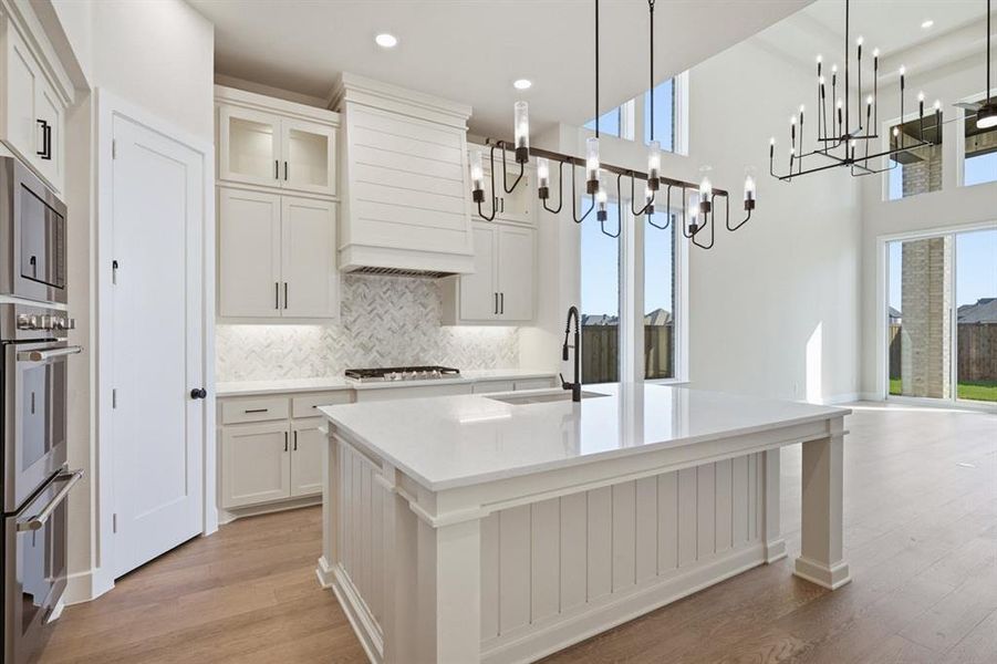 Furnished interior view inside a new home in Star Trail: 55ft. lots, Prosper (Image 12). Furnished interior view inside a new home in Star Trail: 55ft. lots, Prosper (Image 12).