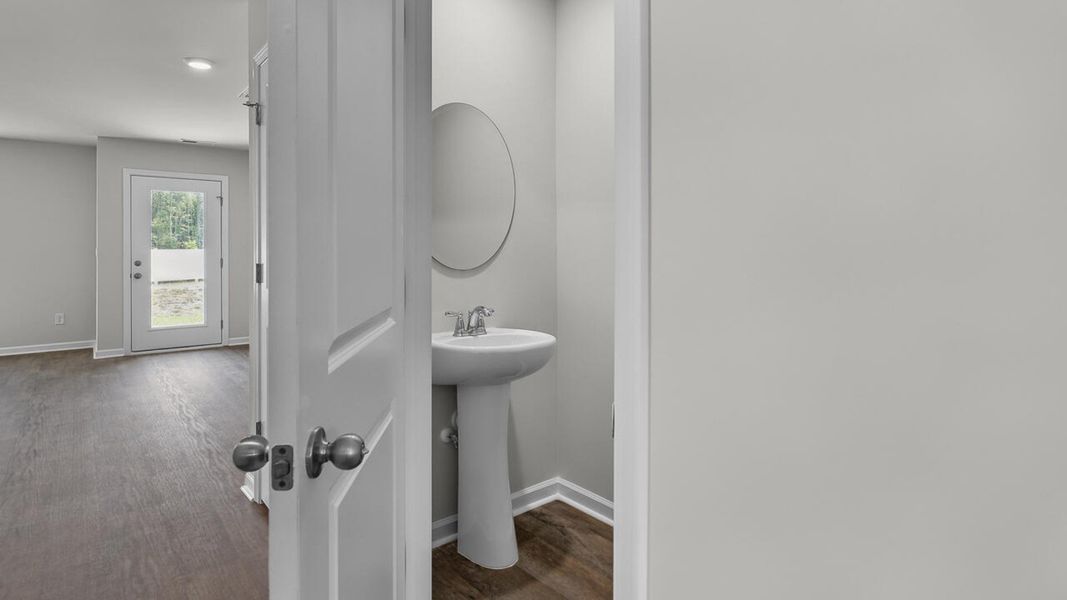 Furnished interior view inside a new home in Townes at Seabrooke, Leland (Image 9).