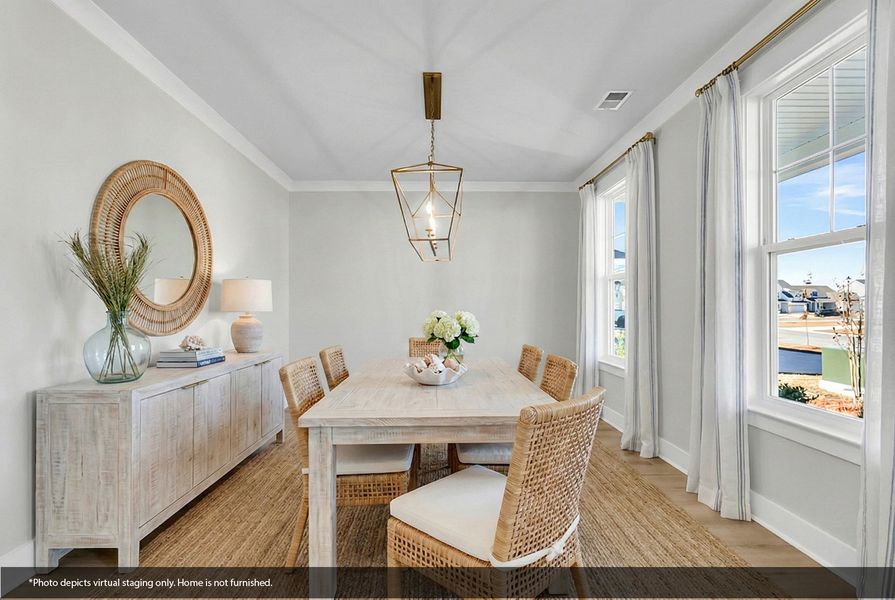 Furnished interior view inside a new home in Lochton, Summerville (Image 11). Furnished interior view inside a new home in Lochton, Summerville (Image 11).
