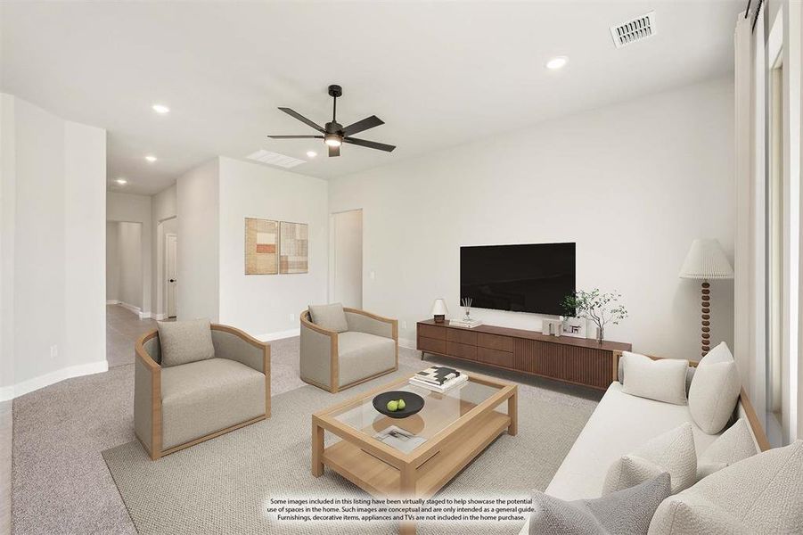 Furnished interior view inside a new home in Eagle Glen 50, Alvarado (Image 14).