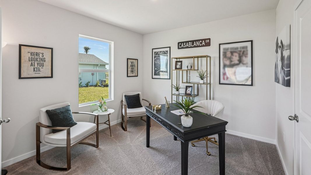 Furnished interior view inside a new home in Palmetto Landing at Babcock Ranch Express, Punta Gorda (Image 13).