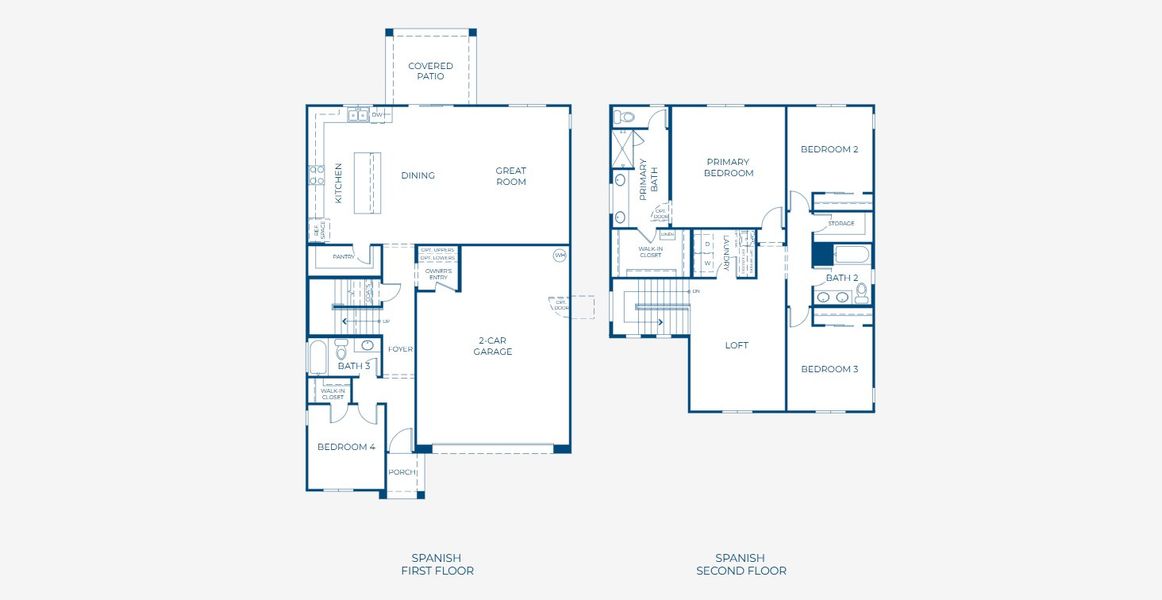 2D floor plan layout for the 3506 by Risewell Homes in Skyline Village, San Tan Valley, AZ (Image 3). 2D floor plan layout for the 3506 by Risewell Homes in Skyline Village, San Tan Valley, AZ (Image 3).