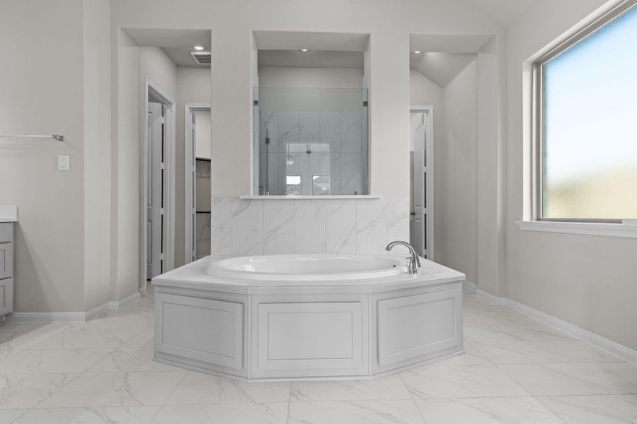 Furnished interior view inside a new home in Pomona, Manvel (Image 10).