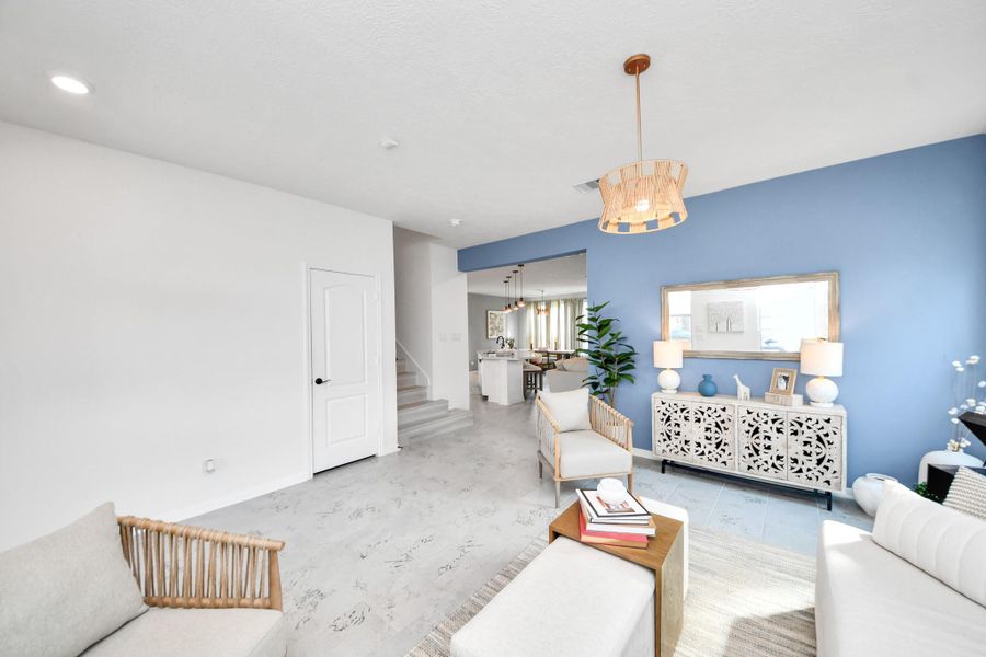 Furnished interior view inside a new home in , Cypress (Image 38).