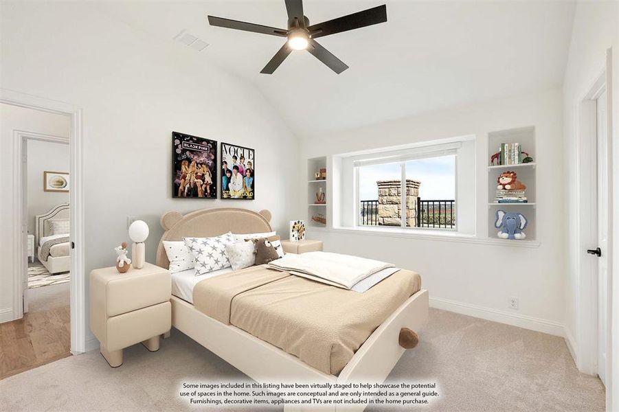 Furnished interior view inside a new home in Timberbrook, Justin (Image 8).