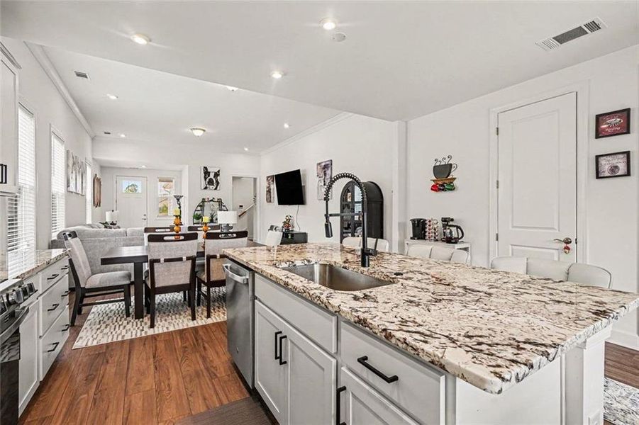 Furnished interior view inside a new home in , Hoschton (Image 12).