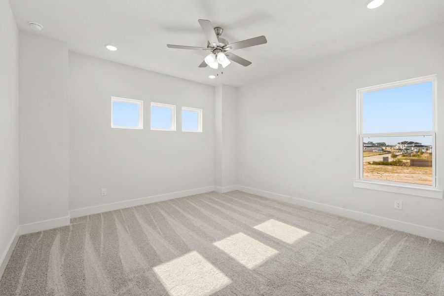 Spacious, unfurnished interior of a new home in Bridgeland, Cypress (Image 38). Spacious, unfurnished interior of a new home in Bridgeland, Cypress (Image 38).