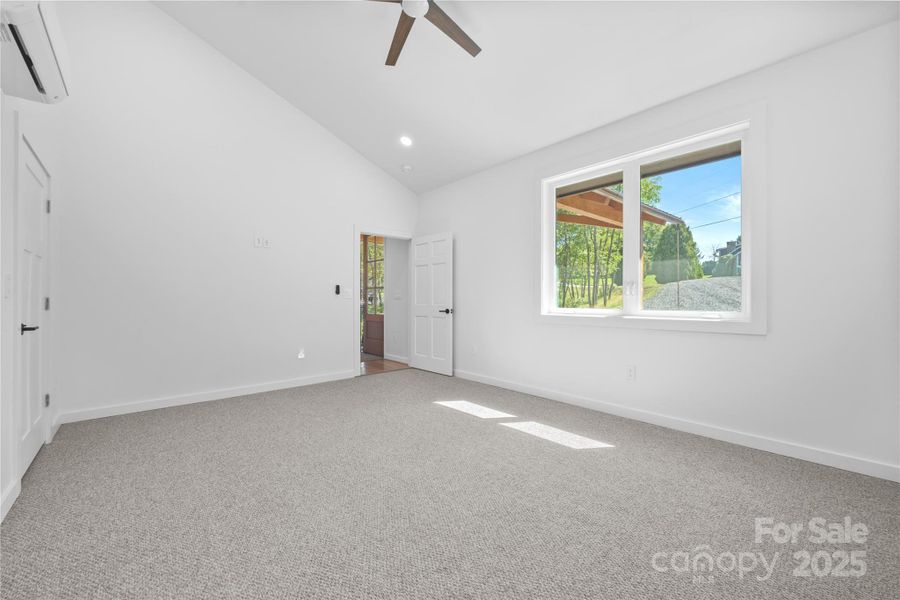 Main-level primary suite