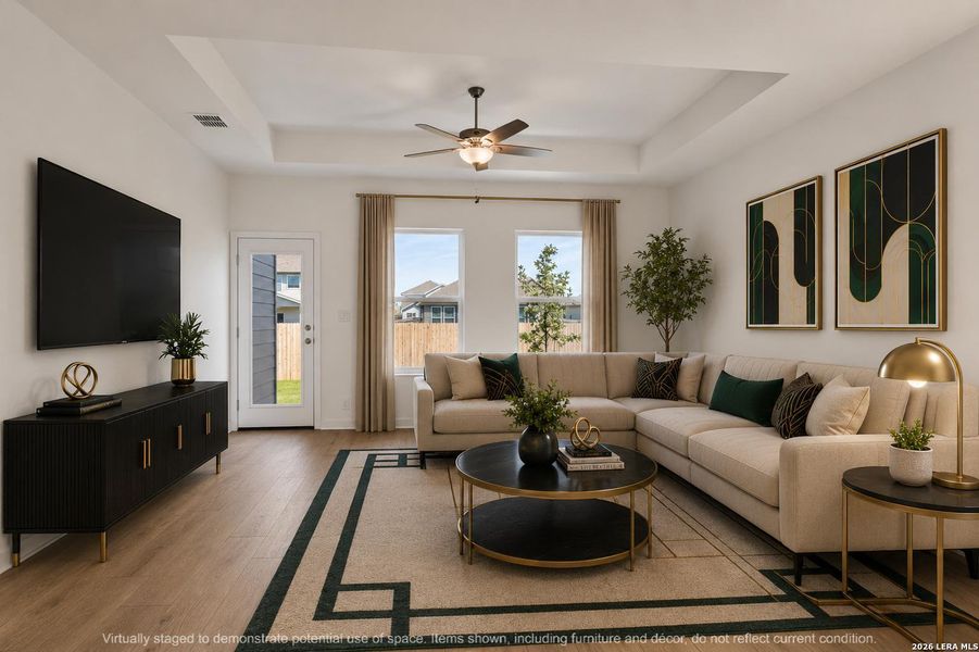 Furnished interior view inside a new home in Saddlebrook Ranch, Schertz (Image 12).