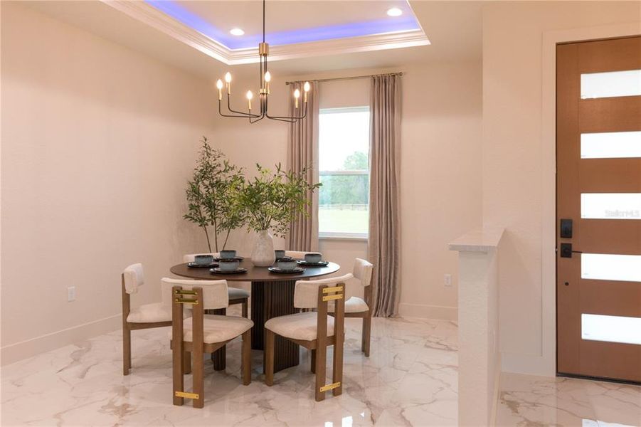 Furnished interior view inside a new home in , Dunnellon (Image 63).