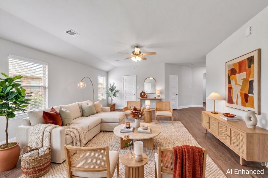 Furnished interior view inside a new home in Stonecreek, Sulphur Springs (Image 12).