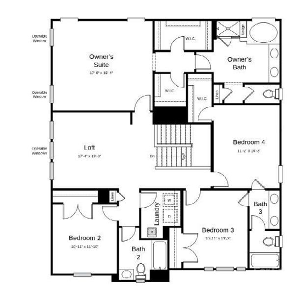 Structural options added include: sunroom, first floor guest suite with full bath, fireplace, additional windows, laundry sink.