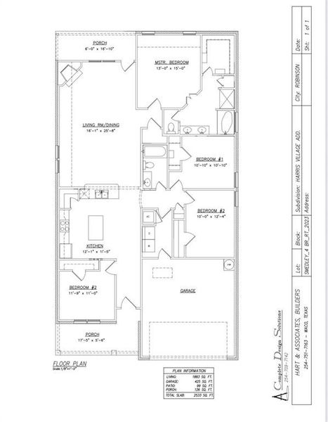 2D floor plan layout of this home in , Robinson, TX (Image 5).
