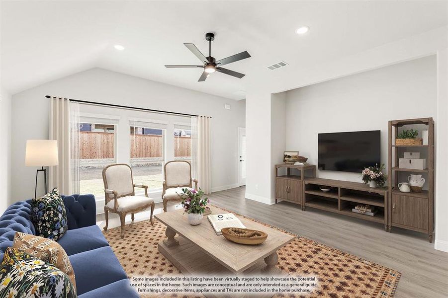 Furnished interior view inside a new home in Creekview Meadows, Pilot Point (Image 18).
