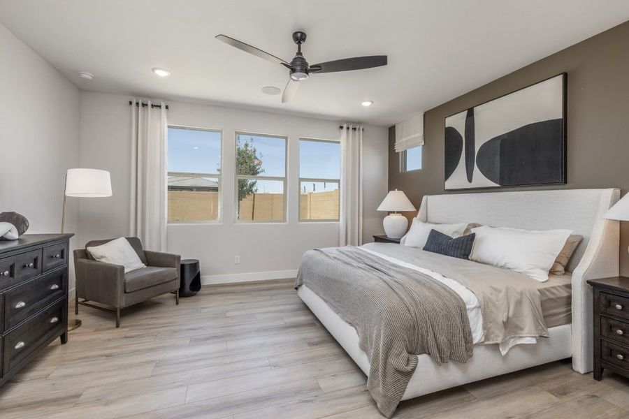 Furnished interior view inside a new home in The Grove at El Cidro, Goodyear (Image 18).