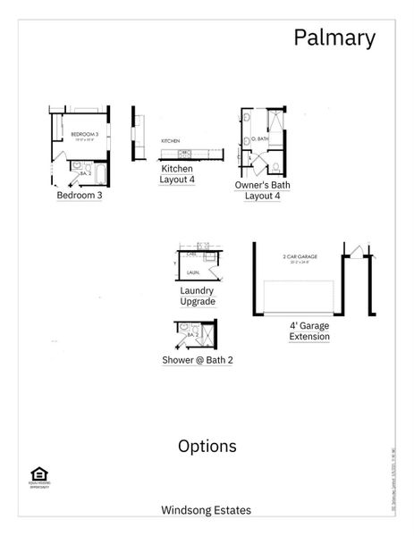 2D floor plan layout of this home in Windsong Estates, Lake Worth, FL (Image 6).