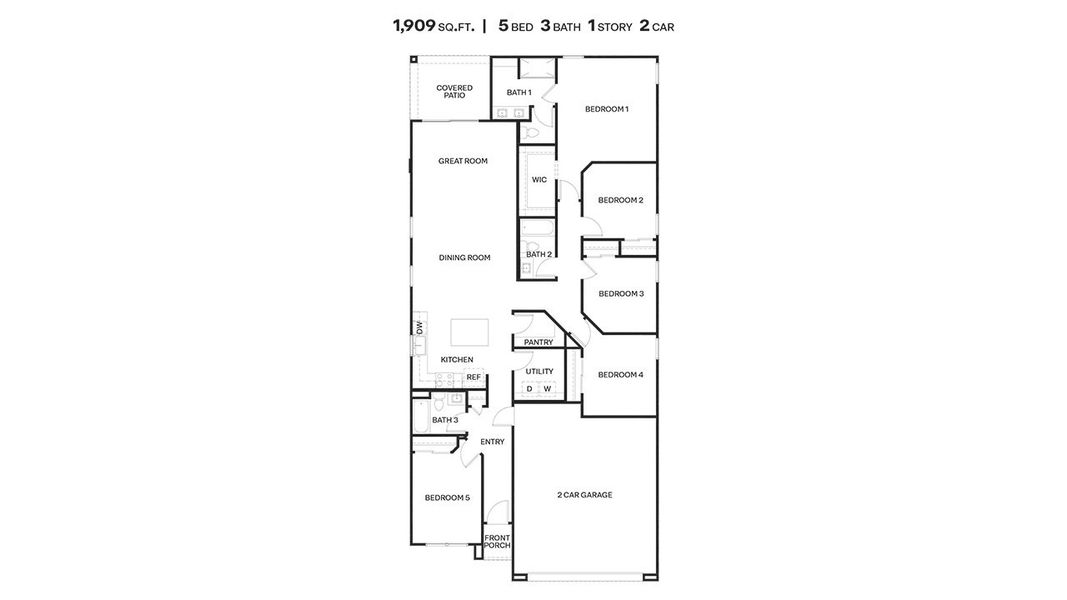 2D floor plan layout of this home in The Oasis at Rocking K, Vail, AZ (Image 2). 2D floor plan layout of this home in The Oasis at Rocking K, Vail, AZ (Image 2).