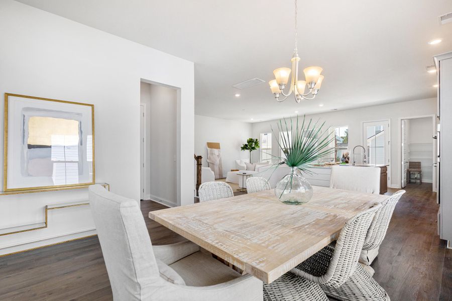 Furnished interior view inside a new home in Heron's Walk at Summers Corner, Summerville (Image 11).