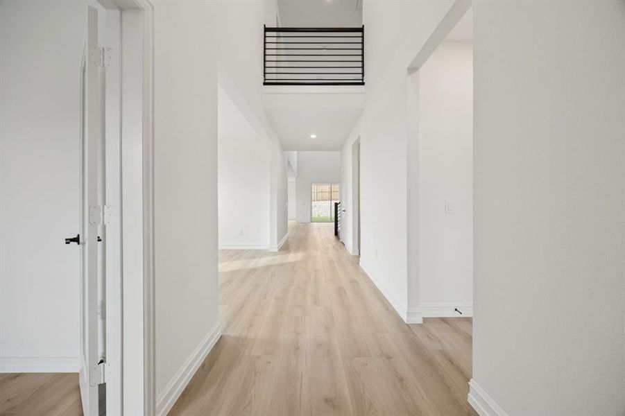 Welcoming entry into home * Model representation.