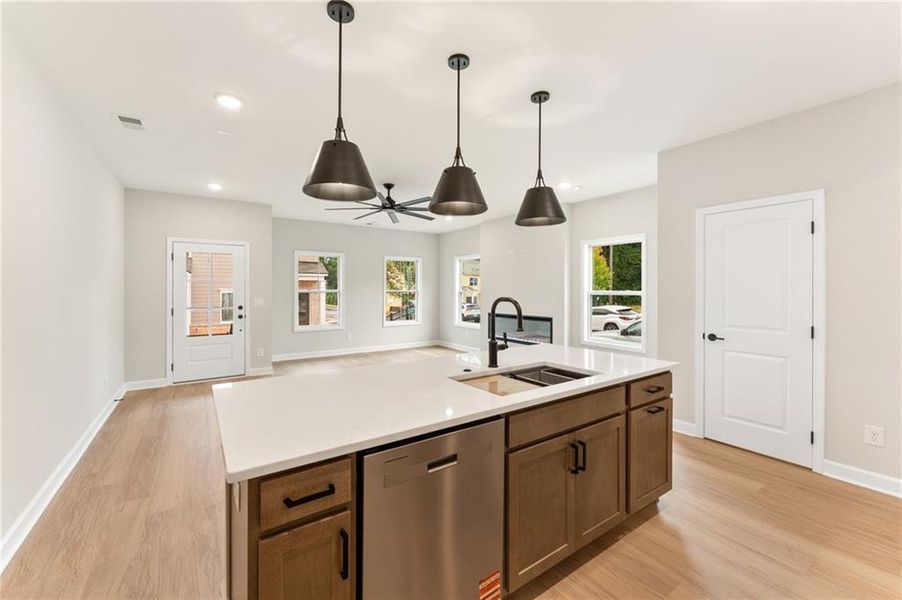 Furnished interior view inside a new home in East Park Village, Kennesaw (Image 5).